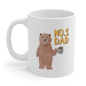 Number One Dad Bear Coffee Tea Mug