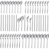 Bestdin Silverware Set, 40 Pieces Stainless Steel Flatware Set for 8, Include Fork Knife Spoon Set, Mirror Polished, Dishwasher Safe, Cutlery Set for