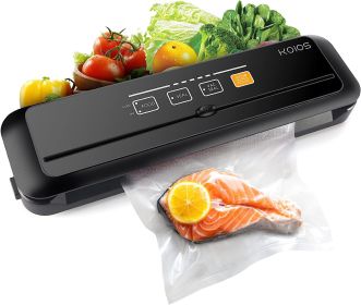 KOIOS Vacuum Sealer Machine, 86Kpa Automatic Vacuum Air food sealer/Built-in Cutter Starter Kit, Dry & Moist Food Preservation Modes, Pulse Function,