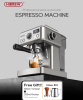 1350W Semi-automatic espresso machine with temperature adjusted mobile filter Cold / hot espresso 20Bar extraction mocha Nestle espresso Steam tempera