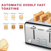 Wide Slot Multi Stoace 4 pcs Toaster Dual Control Panel 1.5in4 Slots 6 Type Toast Cover Set High Lift Bar Bagel / Thaw / Cancel 3 features vintage sty