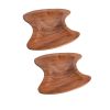 WILLART Wooden Serving Platter Tray Bowl for Serving Snacks Salad Fruits or Platters (Dimension : LxBxH - 20 cm x 19 cm x 1.75 cm) - Set of 2