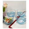 Swirl Acrylic Serving Bowls, Unbreakable Small Plastic Bowls, Soup Bowls, Salad Bowls, Cereal Bowl for Snacks, BPA Free