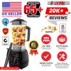 5 Core 2L Professional Countertop Blender Touch Screen For Kitchen 68 Oz 2000W High Speed BPA Free 6 Titanium Blade Smoothie Blender Electric For Soup