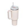 40 oz Tumbler with Handle and Straw Lid;  Insulated Cup Water Bottle