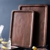 Kitchen Utensils Rectangular Serving Tray Wood Plate Tea Dishes