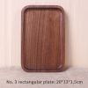 Kitchen Utensils Rectangular Serving Tray Wood Plate Tea Dishes